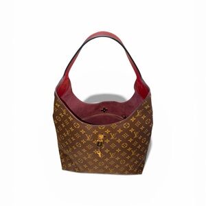 Louis Vuitton Monogram Flower Hobo Bordeaux